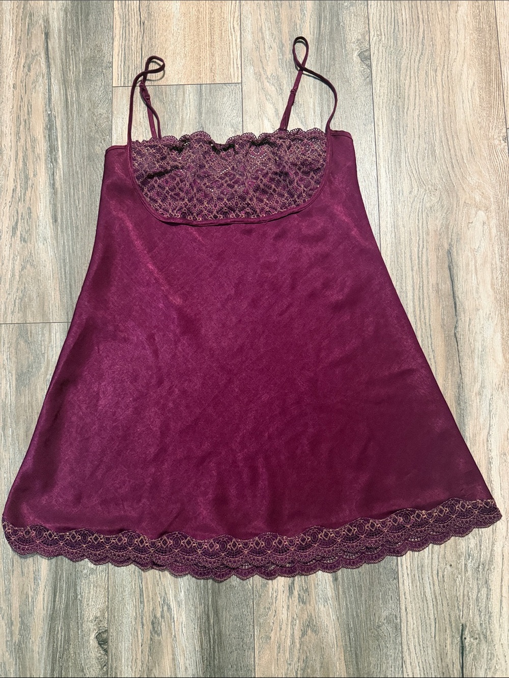 Victoria's Secret Plum Lace-Trim Slip